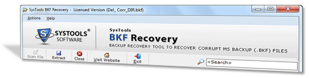 BKF Repair Software Screen